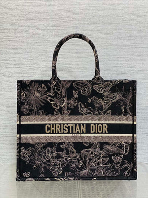 Dior M1286 Large Book Tote Butterfly Bandana Embroidery M108 - Default Title - View 1