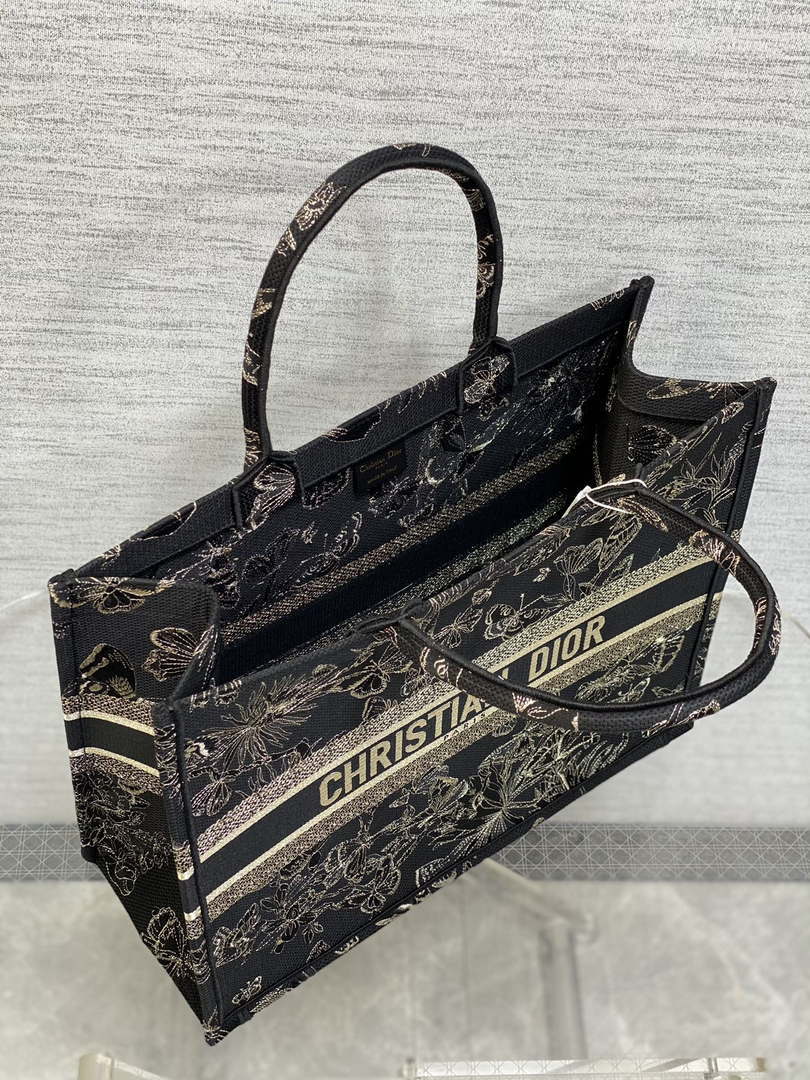Dior M1286 Large Book Tote Butterfly Bandana Embroidery M108