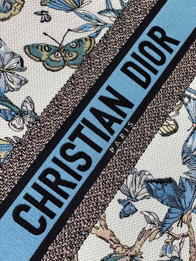 Dior M1286 Large Book Tote Butterfly Bandana Embroidery M120