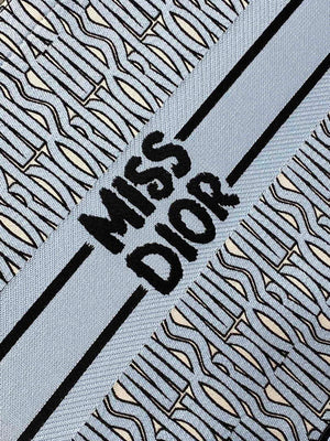 Dior M1286 Large Book Tote Pale Blue and Black Miss Dior Allover M1118 - Default Title - View 2
