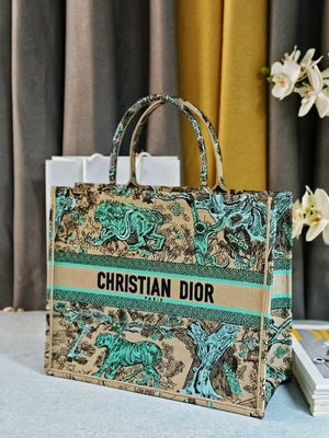 Dior M1286 Large Book Tote Toile de Jouy Embroidery M1101 - Default Title - View 2