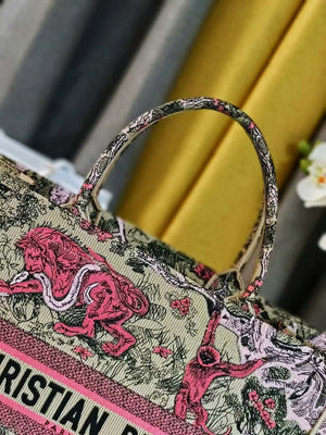 Dior M1286 Large Book Tote Toile de Jouy Embroidery M1102 - Default Title - View 3