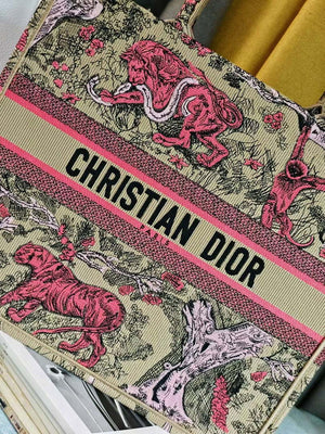 Dior M1286 Large Book Tote Toile de Jouy Embroidery M1102 - Default Title - View 4