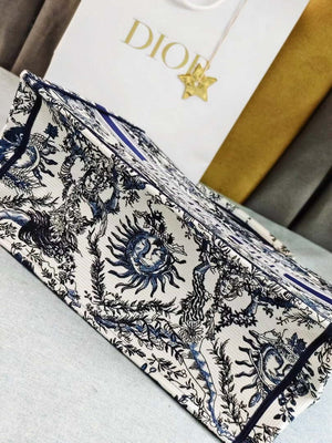 Dior M1286 Large Book Tote Toile de Jouy Embroidery M1107 - Default Title - View 8