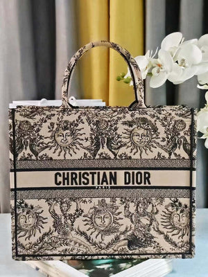 Dior M1286 Large Book Tote Toile de Jouy Embroidery M1109 - Default Title - View 2