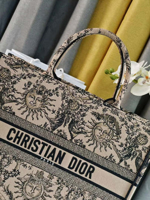 Dior M1286 Large Book Tote Toile de Jouy Embroidery M1109 - Default Title - View 3