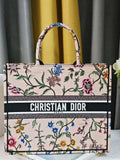 Dior M1286 Large Book Tote Toile de Jouy Embroidery M1114