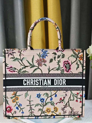 Dior M1286 Large Book Tote Toile de Jouy Embroidery M1114 - Default Title - View 1