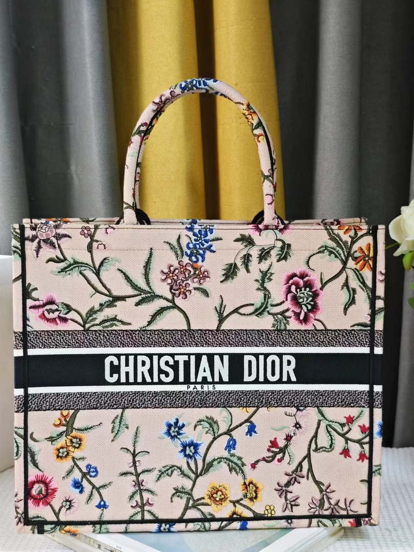 Dior M1286 Large Book Tote Toile de Jouy Embroidery M1114 - Default Title - View 1