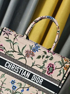 Dior M1286 Large Book Tote Toile de Jouy Embroidery M1114 - Default Title - View 3