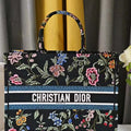 Dior M1286 Large Book Tote Toile de Jouy Embroidery M1116 - Default Title - View 1