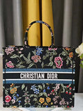 Dior M1286 Large Book Tote Toile de Jouy Embroidery M1116
