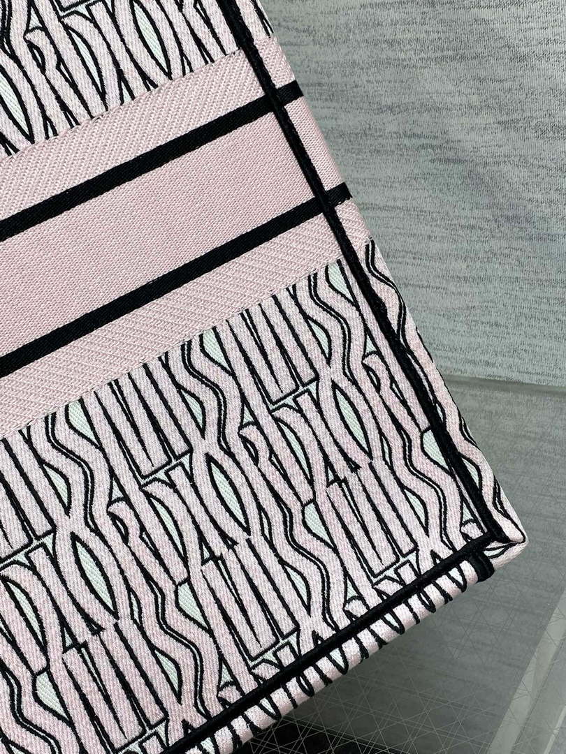 Dior M1286 Large Book Tote White and Pale Pink Miss Dior Alloverr M1119