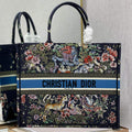 Dior M1286 Large Book Tote D-Constellation embroidery in shades of blue - Default Title - View 1