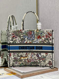 Dior M1286 Large Book Tote Latte D-Constellation Embroidery