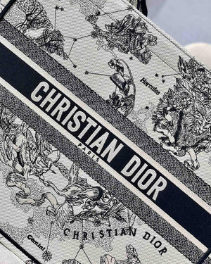 Dior M1286 Large Book Tote Toile de Jouy Zodiac latte embroidery - Default Title - View 3