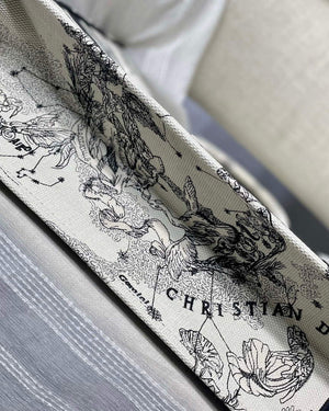 Dior M1286 Large Book Tote Toile de Jouy Zodiac latte embroidery - Default Title - View 8