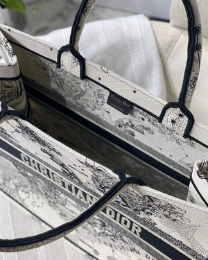 Dior M1286 Large Book Tote Toile de Jouy Zodiac latte embroidery - Default Title - View 9