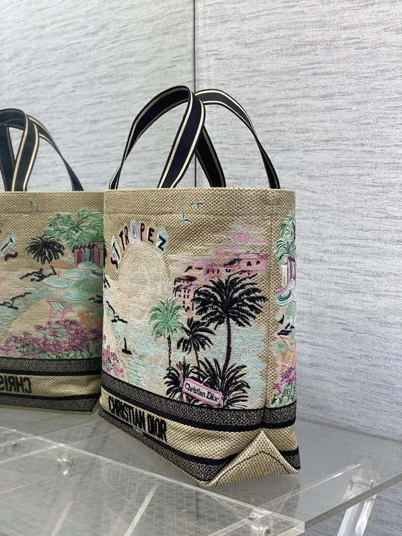 Dior M1288 Large Resort-style handbags Saint-Tropez M9306