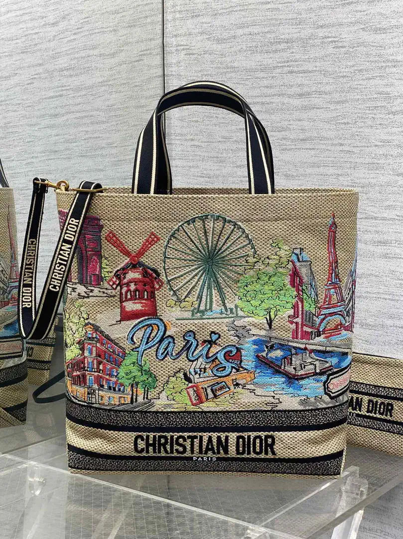 Dior M1288 Large Resort-style handbags Saint-Tropez M9309