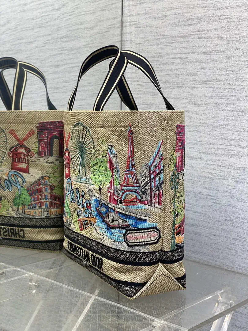 Dior M1288 Large Resort-style handbags Saint-Tropez M9309
