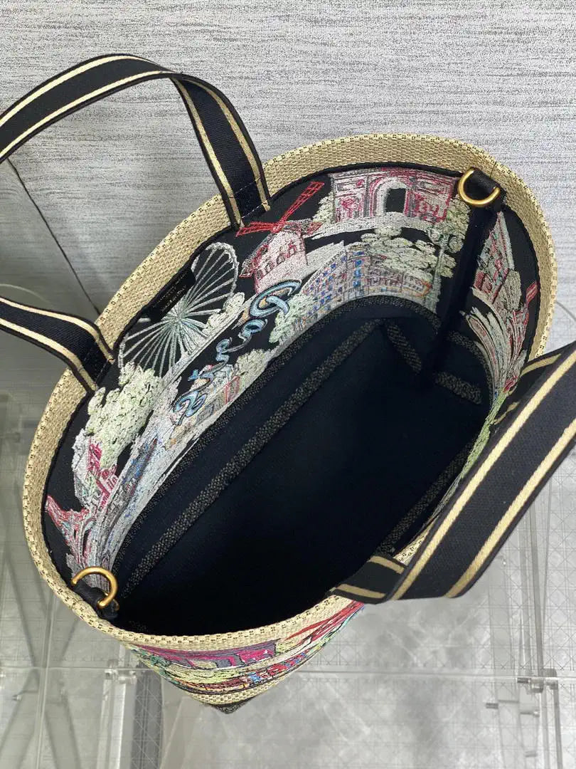 Dior M1288 Large Resort-style handbags Saint-Tropez M9309