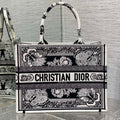 Dior M1296 Book Tote Medium Black and White Butterfly Bandana Embroidery M093 - Default Title - View 1