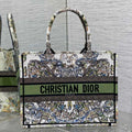 Dior M1296 Book Tote Medium Blue and White Butterfly Bandana Embroidery M098 - Default Title - View 1