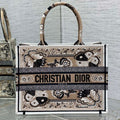 Dior M1296 Book Tote Medium Blue and White Butterfly Bandana Embroidery M100 - Default Title - View 1