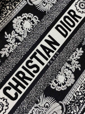 Dior M1296 Book Tote Medium Blue and White Butterfly Bandana Embroidery M101 - Default Title - View 2