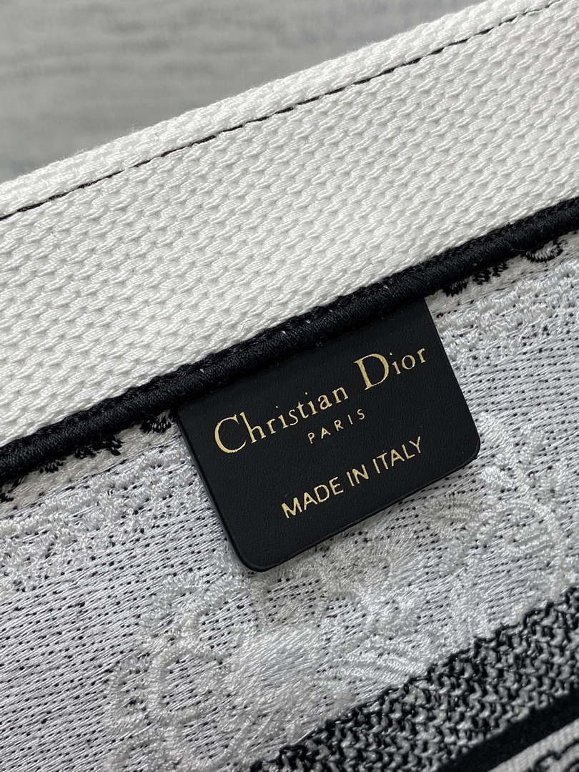 Dior M1296 Book Tote Medium Blue and White Butterfly Bandana Embroidery M101