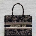 Dior M1296 Book Tote Medium Blue and White Butterfly Bandana Embroidery M102 - Default Title - View 1