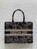 Dior M1296 Book Tote Medium Blue and White Butterfly Bandana Embroidery M102