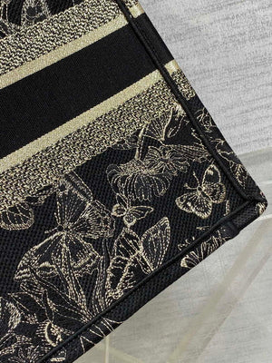 Dior M1296 Book Tote Medium Blue and White Butterfly Bandana Embroidery M102 - Default Title - View 5