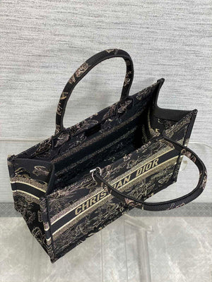 Dior M1296 Book Tote Medium Blue and White Butterfly Bandana Embroidery M102 - Default Title - View 8