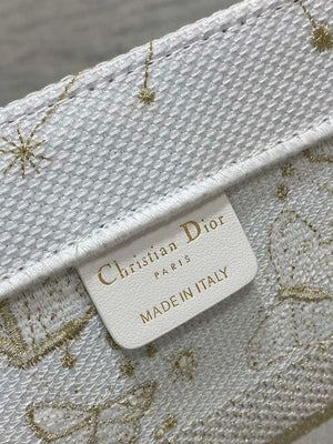 Dior M1296 Book Tote Medium Blue and White Butterfly Bandana Embroidery M103 - Default Title - View 9