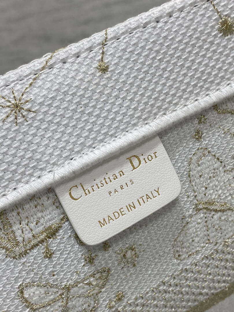 Dior M1296 Book Tote Medium Blue and White Butterfly Bandana Embroidery M103 - Default Title - View 9