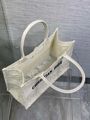 Dior M1296 Book Tote Medium Blue and White Butterfly Bandana Embroidery M104 - Default Title - View 8