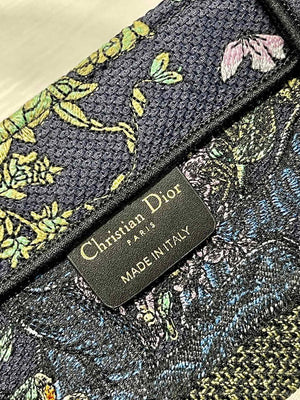 Dior M1296 Medium Book Tote D-Constellation embroidery in shades of blue - Default Title - View 9
