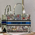 Dior M1296 Medium Book Tote Latte D-Constellation Embroidery Beige - Default Title - View 1