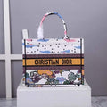 Dior Medium Book Tote Latte Dior Ciel de R¨ºve Embroidery M1296