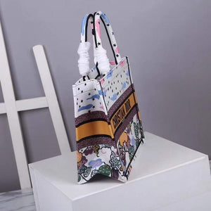 Dior Medium Book Tote Latte Dior Ciel de R¨ºve Embroidery M1296 - Default Title - View 5
