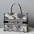 Dior M1296 Medium Book Tote Toile de Jouy Zodiac latte embroidery - Default Title - View 1