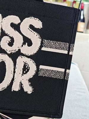 Dior M1296 Medium Dior Book Tote White and Black Miss Dior Graffiti Embroidery - Default Title - View 8