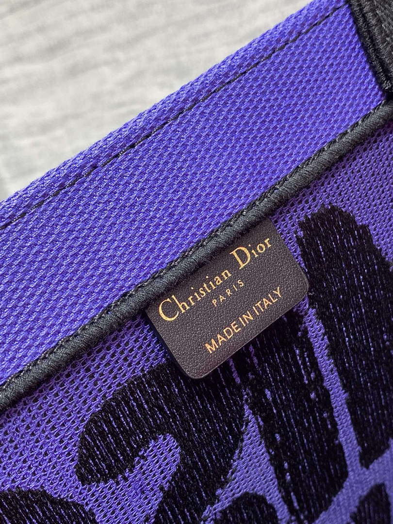 Dior M1296 Medium Dior Book Two-Tone Fuchsia and Purple Miss Dior Graffiti