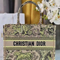 Dior M1296 Medium Dioriviera Book Tote Raffia Toile de Jouy Sauvage M0102 - Default Title - View 1