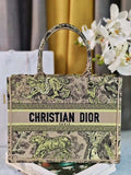 Dior M1296 Medium Dioriviera Book Tote Raffia Toile de Jouy Sauvage M0102