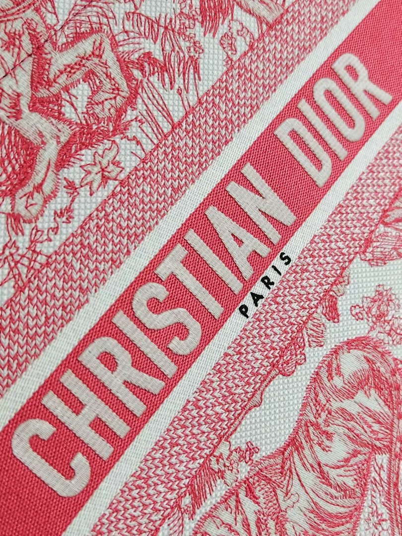 Dior M1296 Medium Dioriviera Book Tote Raffia Toile de Jouy Sauvage M0105