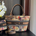 Dior M1328 Hat Basket Bag Multicolor Le Coeur des Papillons Embroider - Default Title - View 1