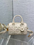 Dior M1364 Dior Groove 20 Bag Apricot Graphic Cannage Calfskin